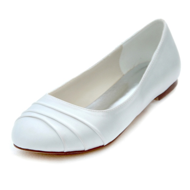 white satin dress shoes DYEABLES JAY WHITE SATIN 4" HEEL