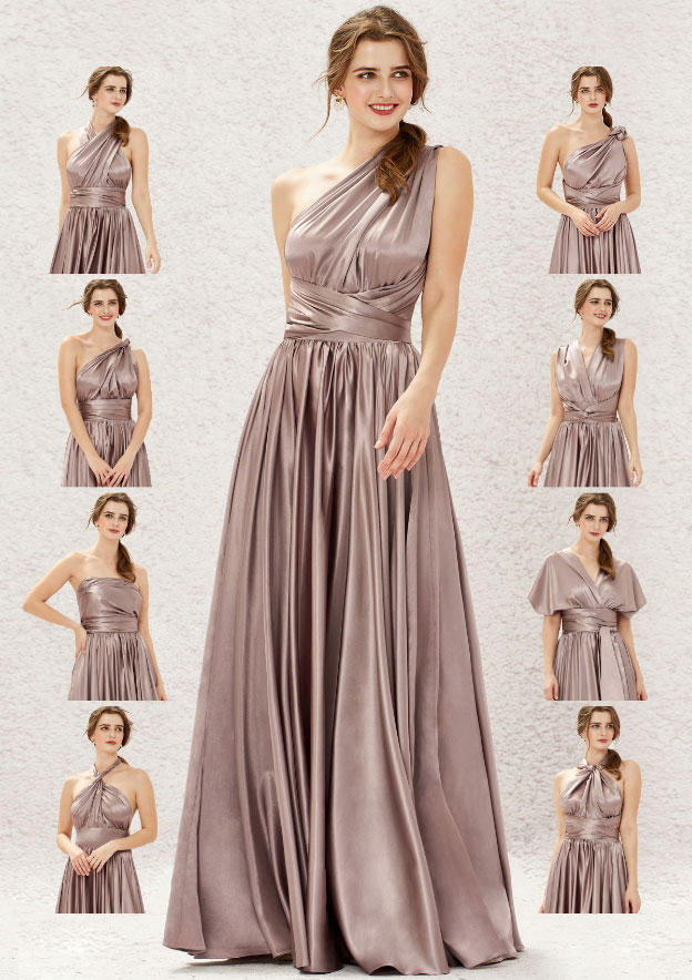charmeuse bridesmaid dresses Green Charmeuse Boho Thin Straps Slit Wrap Long Bridesmaid Prom Dress