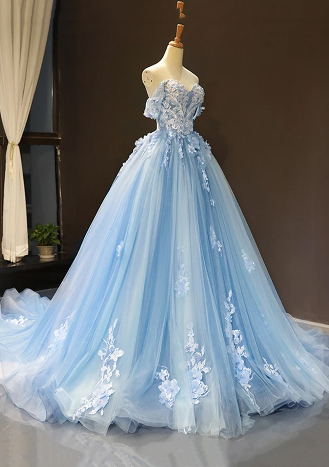 big ball gown dresses for prom Strapless Floral-Print Long Prom Ball Gown Multi / 14