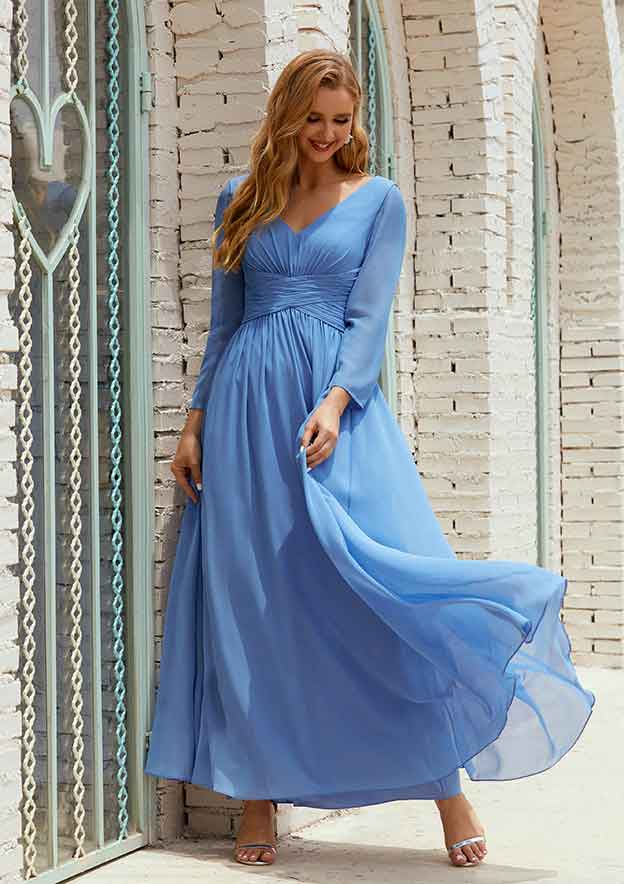 long ankle length dresses Pearl Pink Mother of the Bride Dress Ankle-Length Scoop Satin A-line