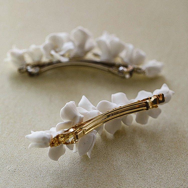 Dorado Simple horquillas para el pelo con perla - STACEES