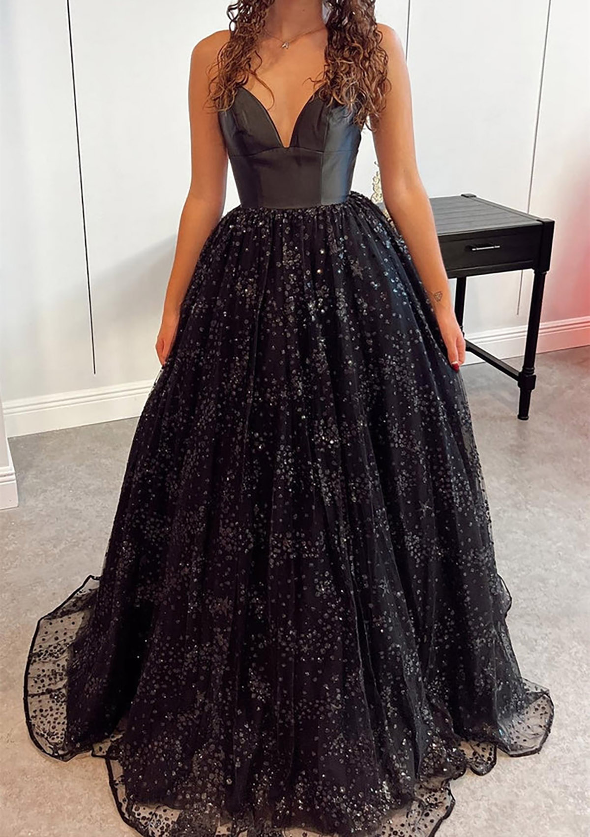 a line princess sweetheart sleeveless floor length applique tulle dresses A-line Sweetheart Applique Lace Long Prom Dress with Slit, Hot Pink / 12