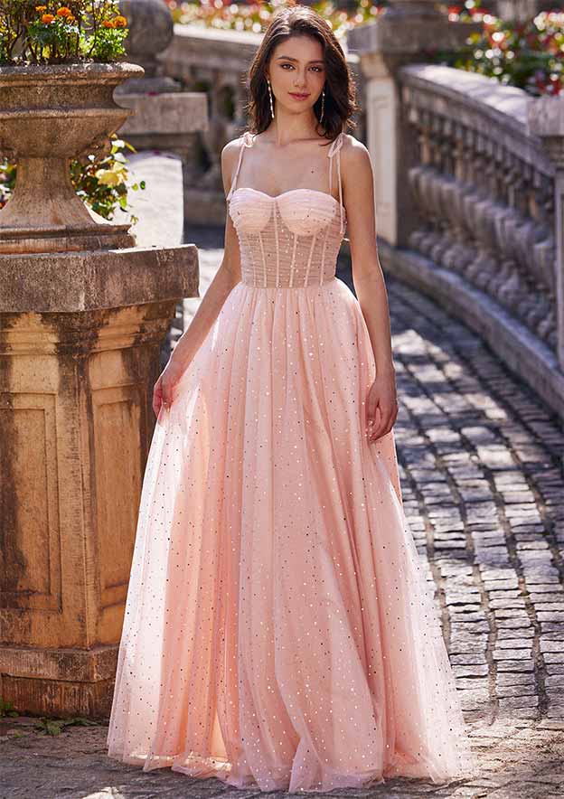 a line princess sweetheart sleeveless floor length applique tulle dresses A-line/princess Tulle Applique Sweetheart Sleeveless Sweep/brush Train Dresses on Luulla