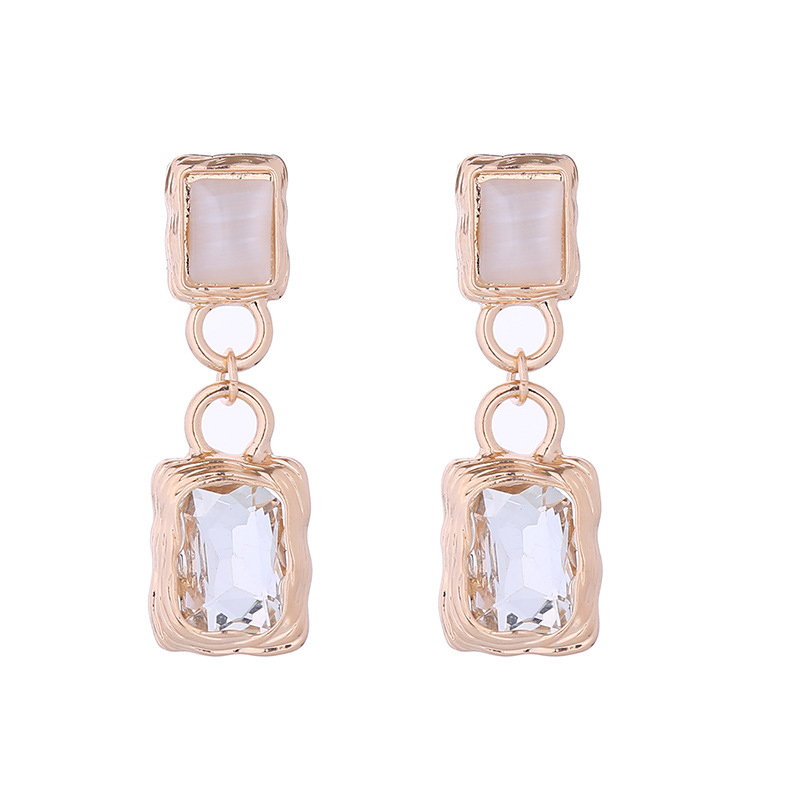 Boho Charming Female Alloy Earrings with Rhinestone