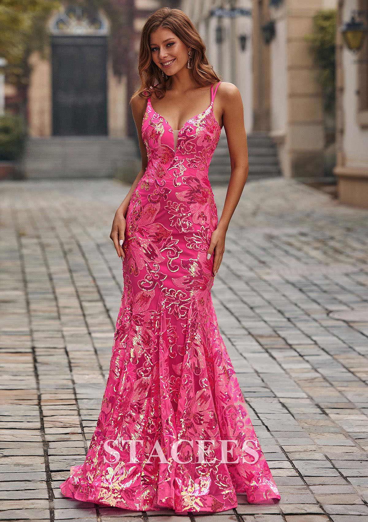 mermaid prom dress with sequins Long Sequin Mermaid Prom Dress with Strappy Open Back Black / XSmall