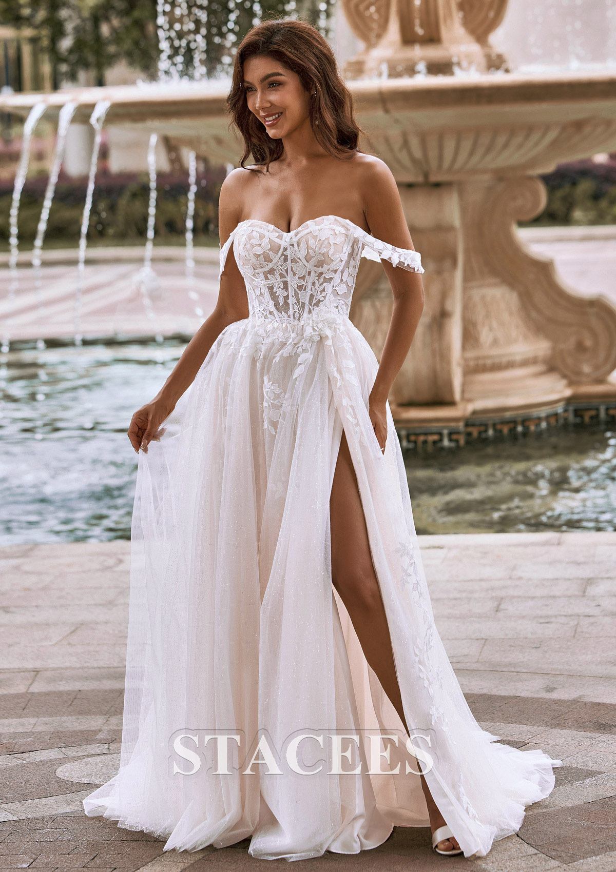 layered tulle one shoulder a line wedding dress Layered Tulle Ball Gown Wedding Dress with One Shoulder White / 20W