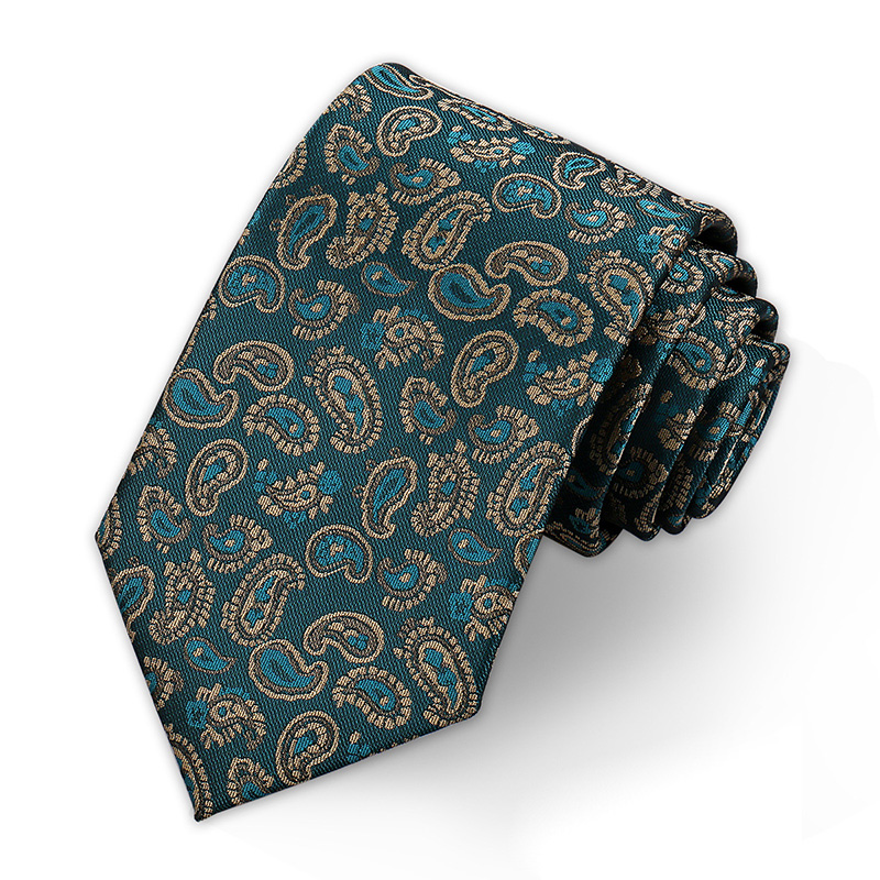 Corbata de poliéster paisley para hombre