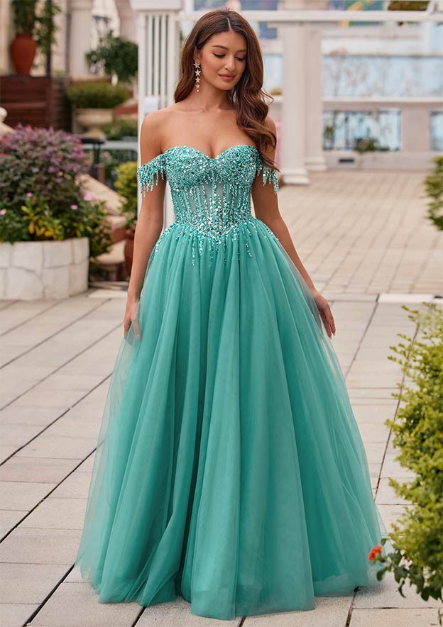 corset tassel dress Strapless Crystal Tassel Dress Light Blue